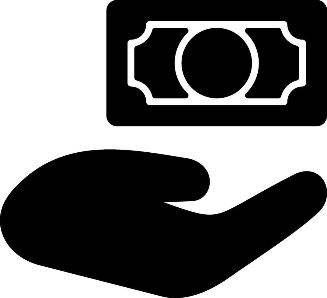 Cash Payment Solid Style Icon vector