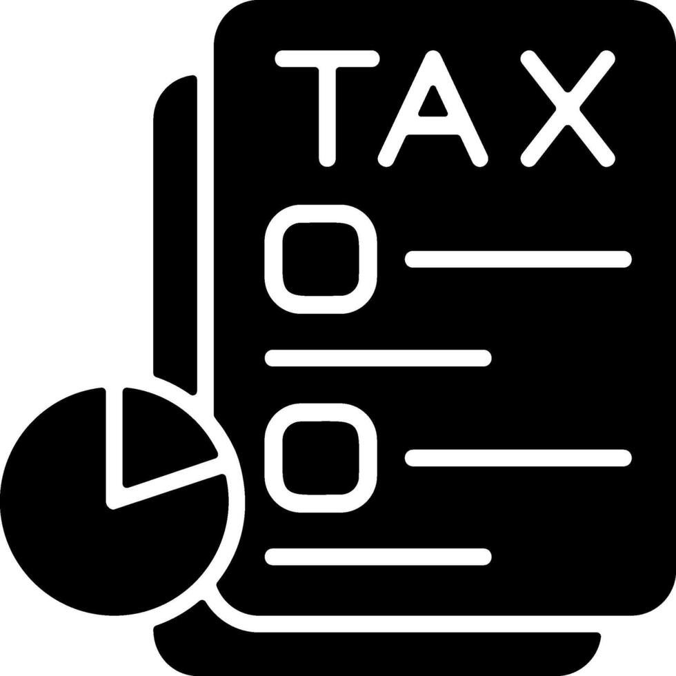 Tax Withholding Solid Style Icon vector