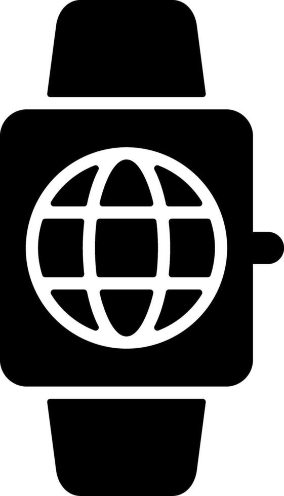 Smartwatch Solid Style Icon vector