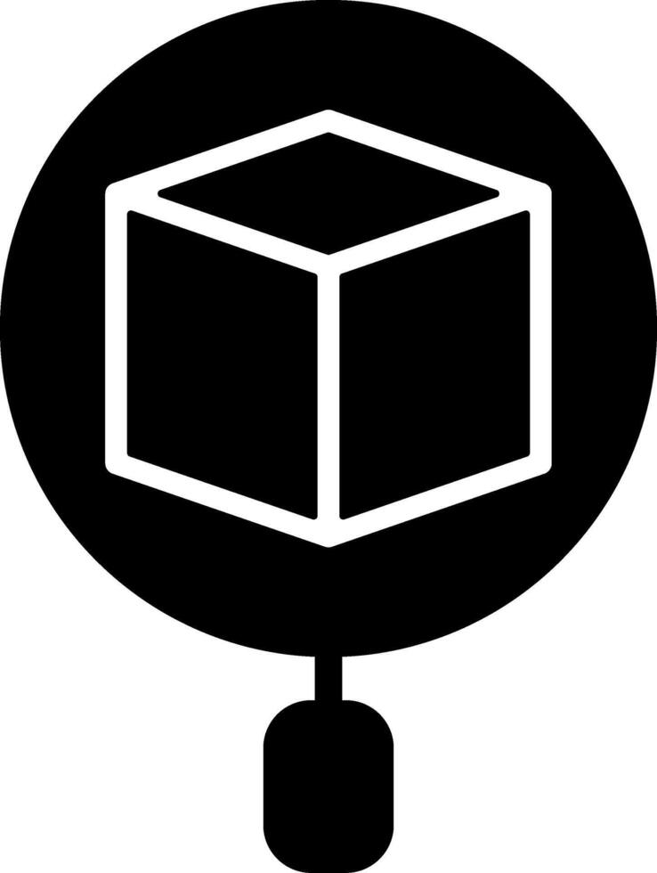 Product Search Solid Style Icon vector
