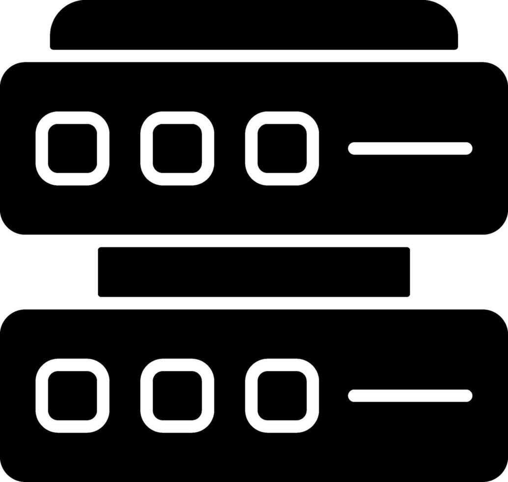 Server Solid Icon vector