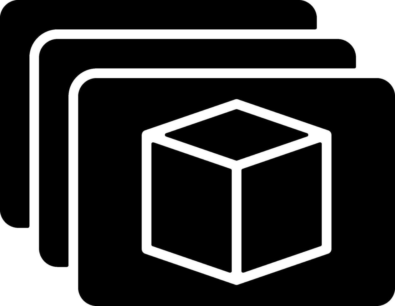 Product Gallery Solid Style Icon vector