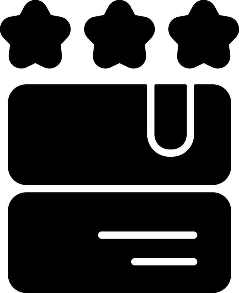 Product Review Solid Style Icon vector