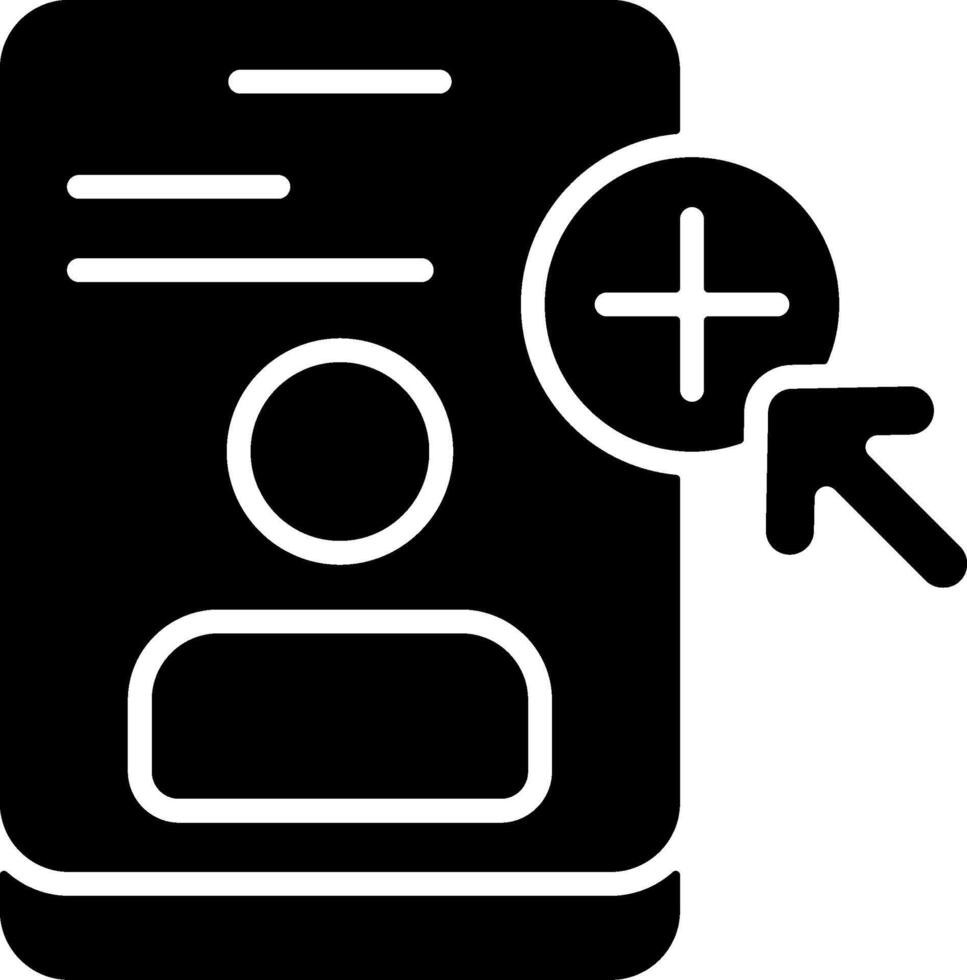 Sign Up Solid Style Icon vector