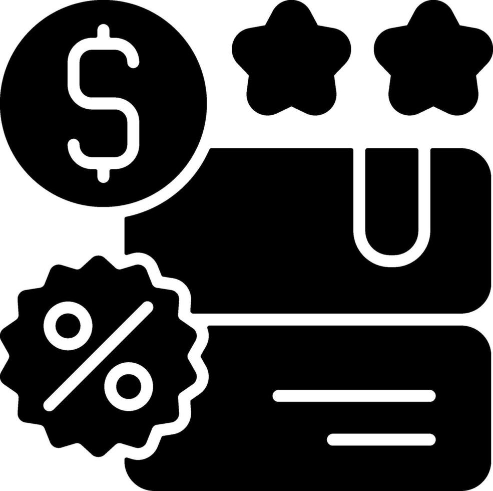 Promotions Solid Style Icon vector