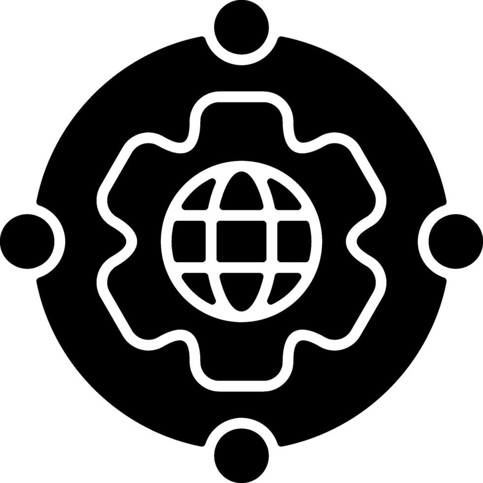 Digital Transformation Black Eps Icon vector
