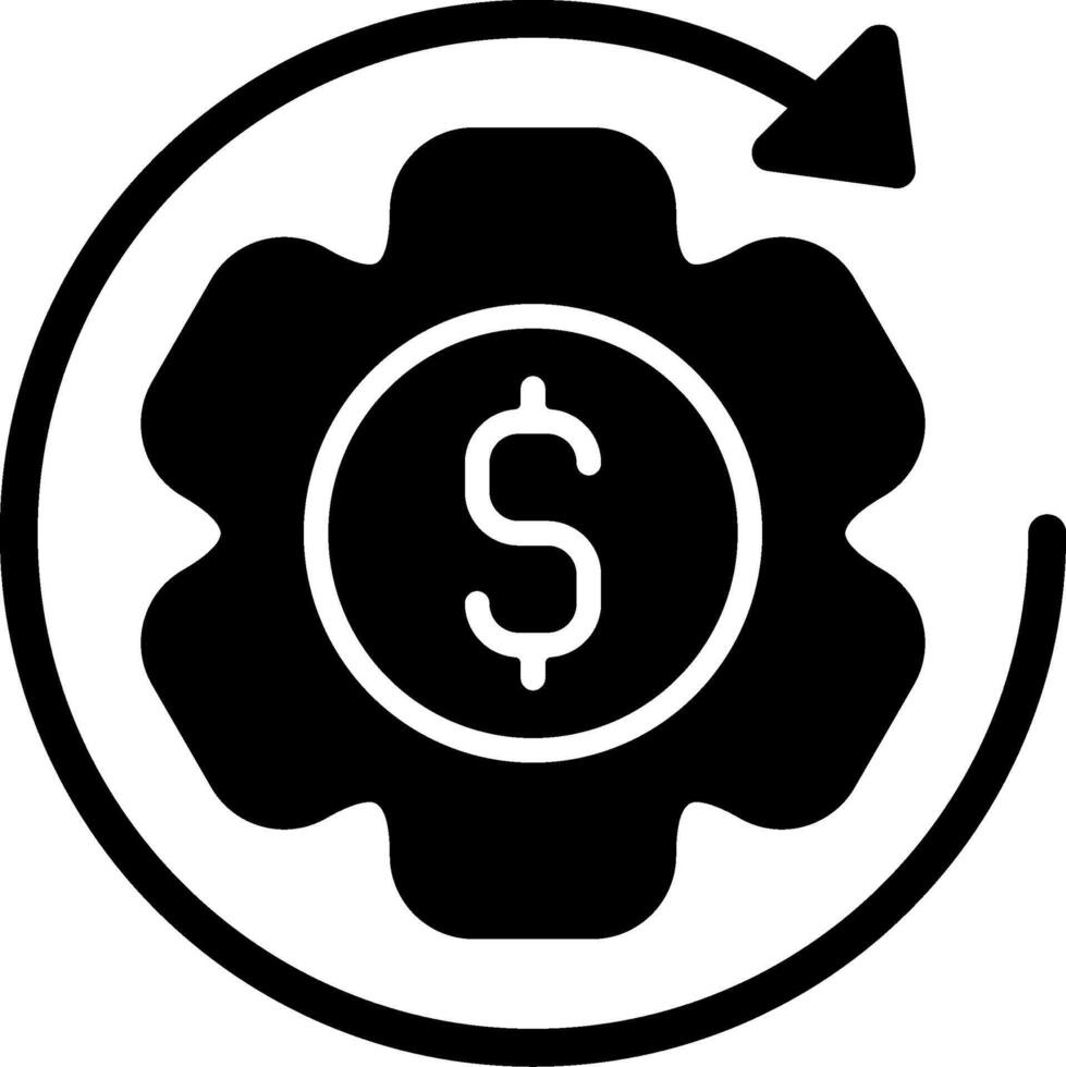 Business Automation Solid Style Icon vector