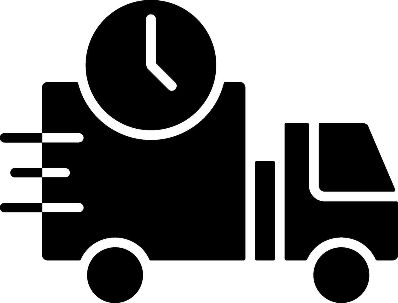 Fast Delivery Solid Style Icon vector