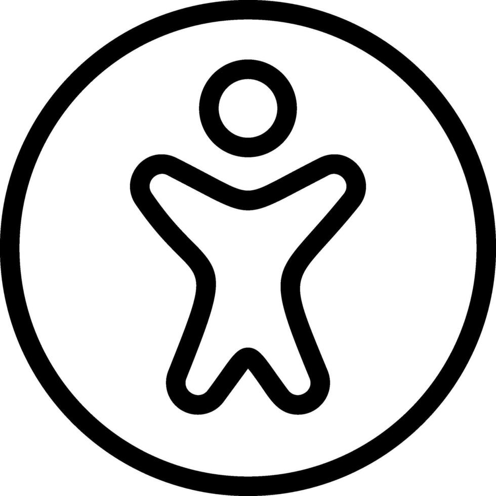 Accessibility Black Eps Icon vector