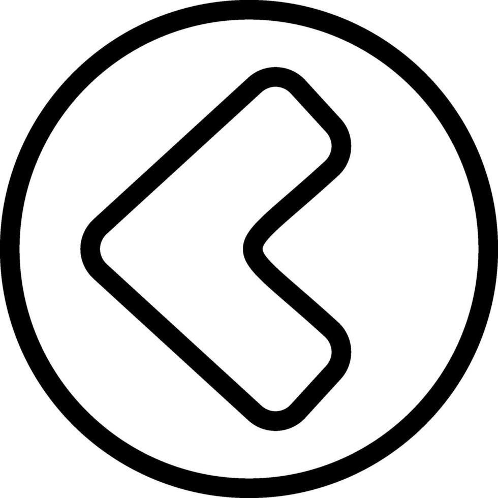 Backward Black Eps Icon vector