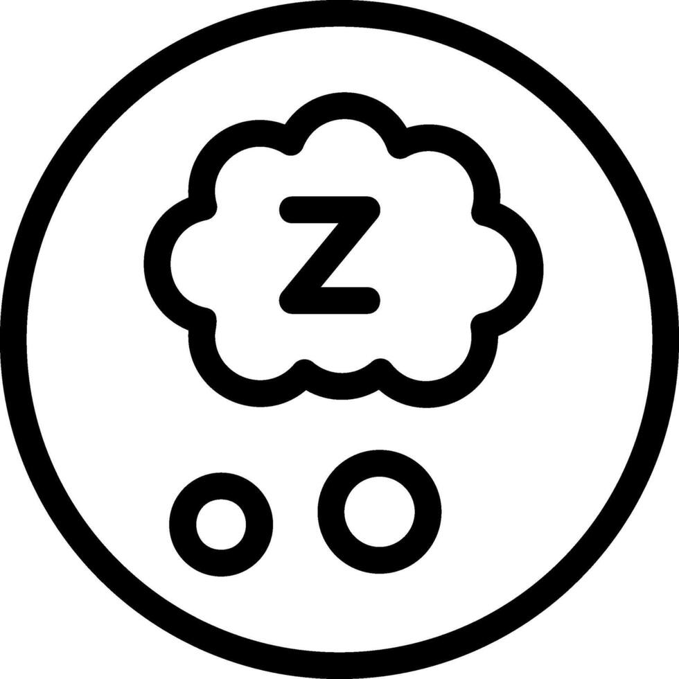 Sleep Black Eps Icon vector