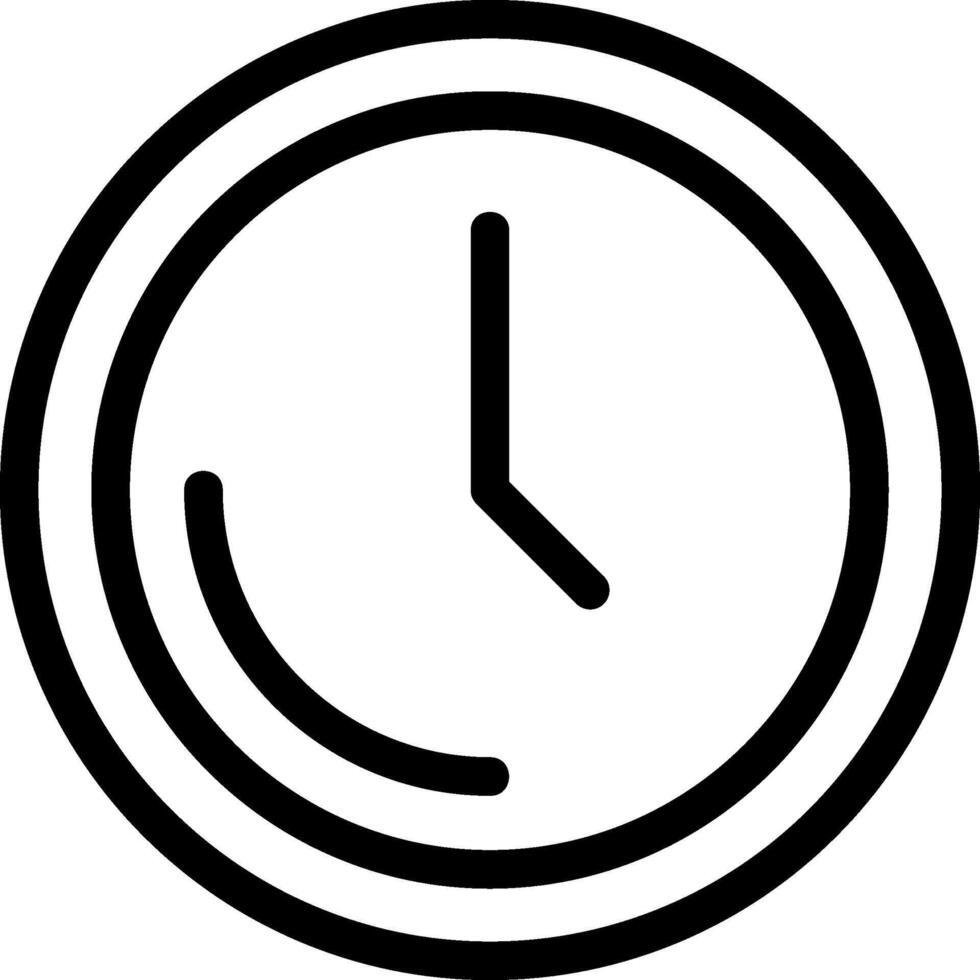 Time Black Eps Icon vector
