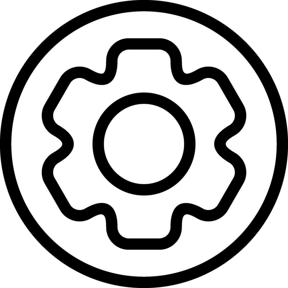 Outline Setting Icon vector