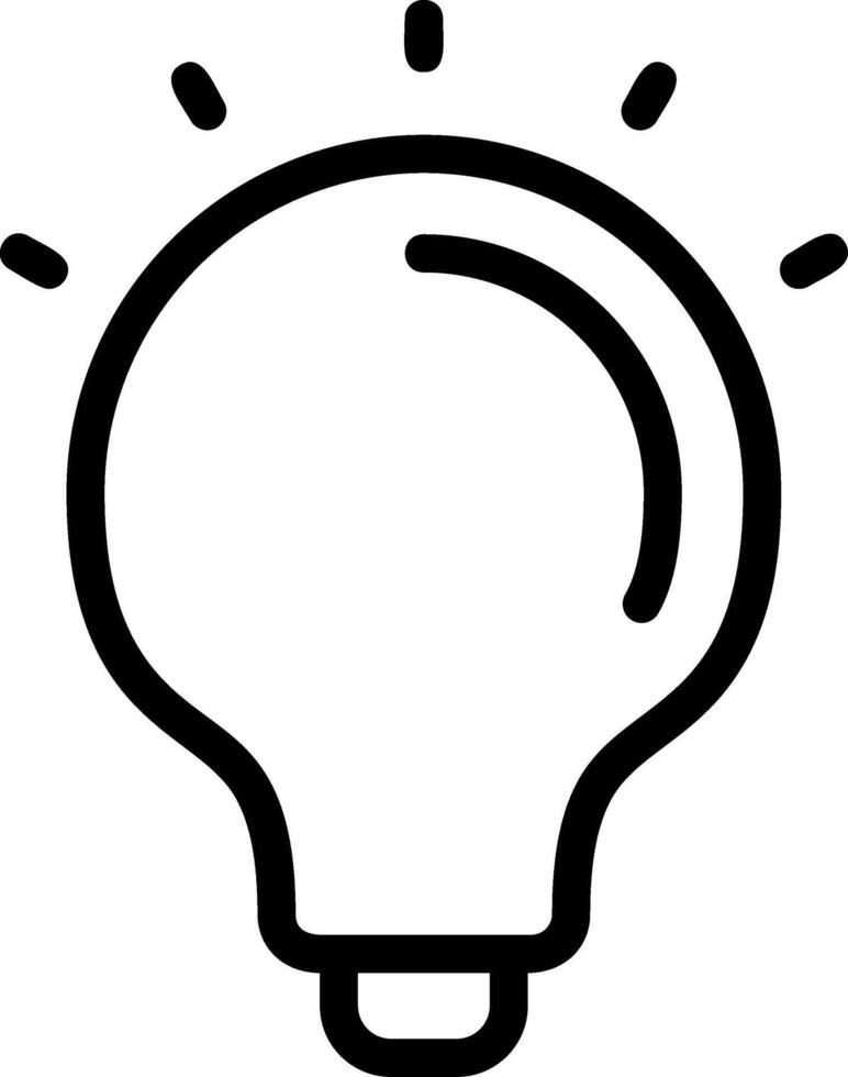Bulb Black Eps Icon vector
