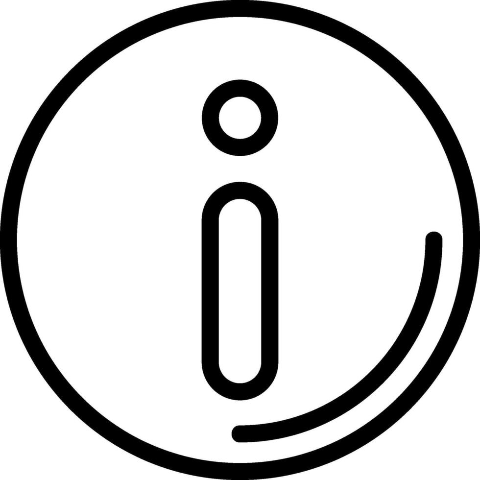 Info Sign Black Eps Icon vector