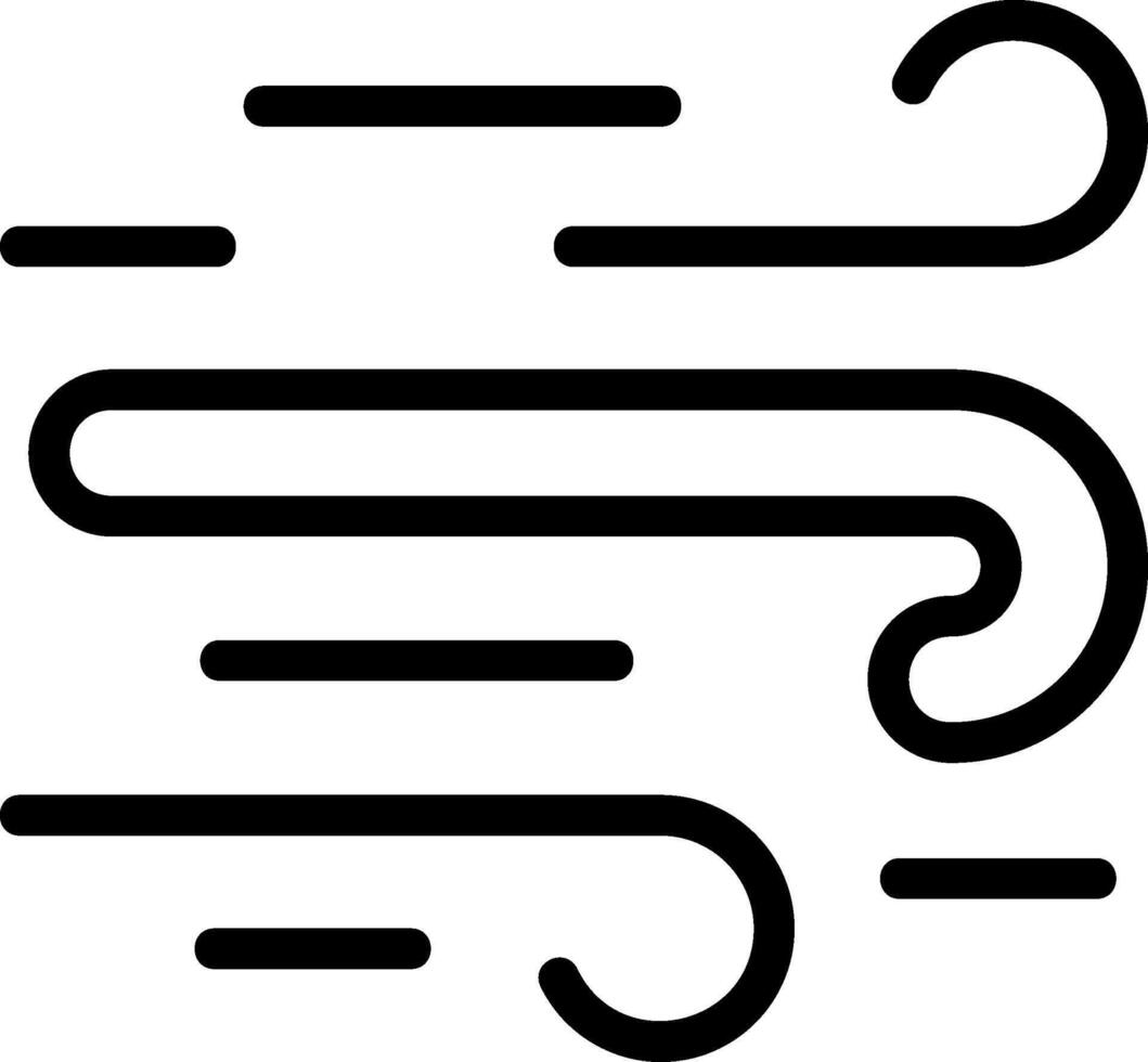 Wind Black Eps Icon vector