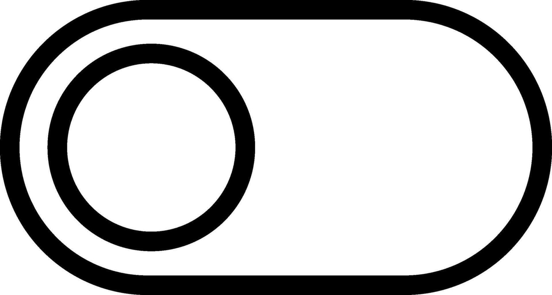 Toggle Button Solid Style Icon vector