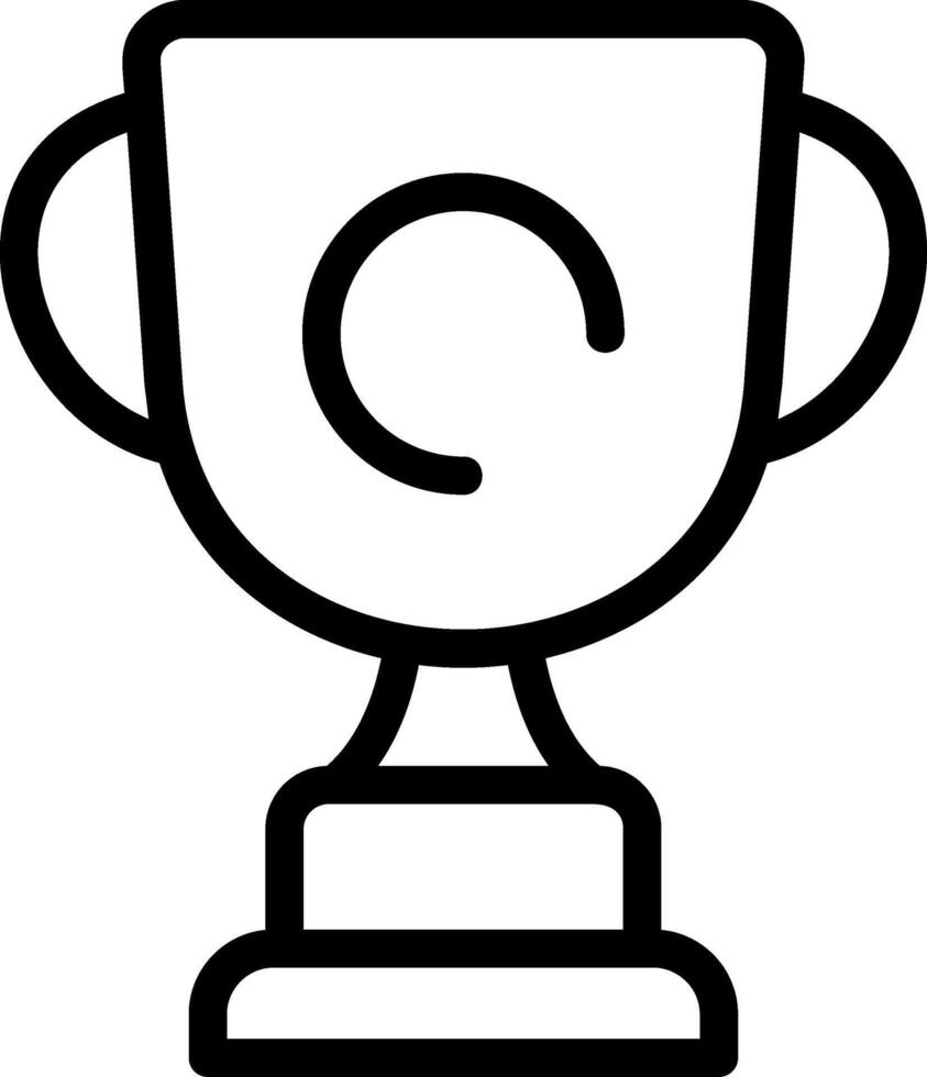 Trophy Outline Icon vector