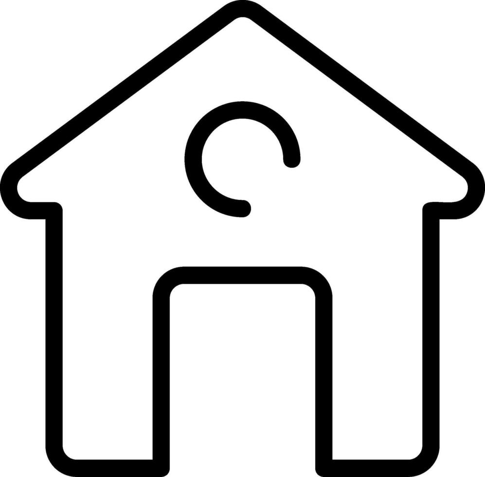 House Outline Icon vector