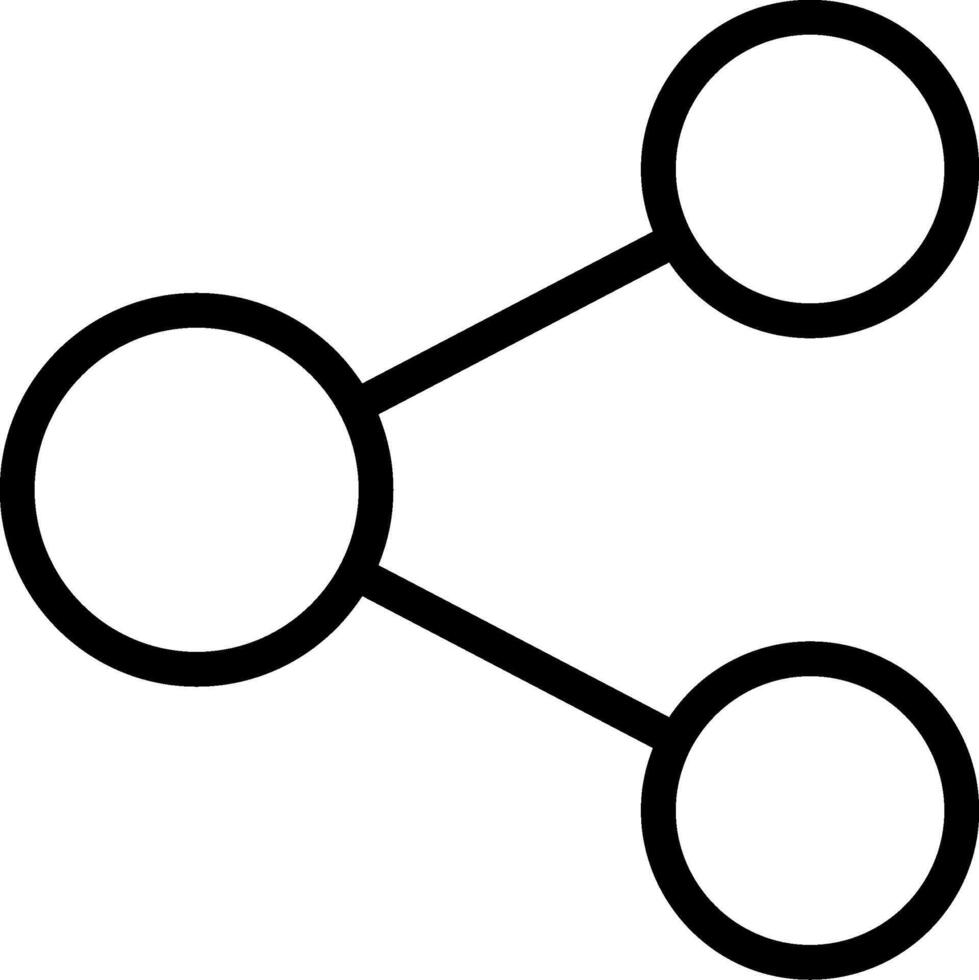 Share Outline Icon vector