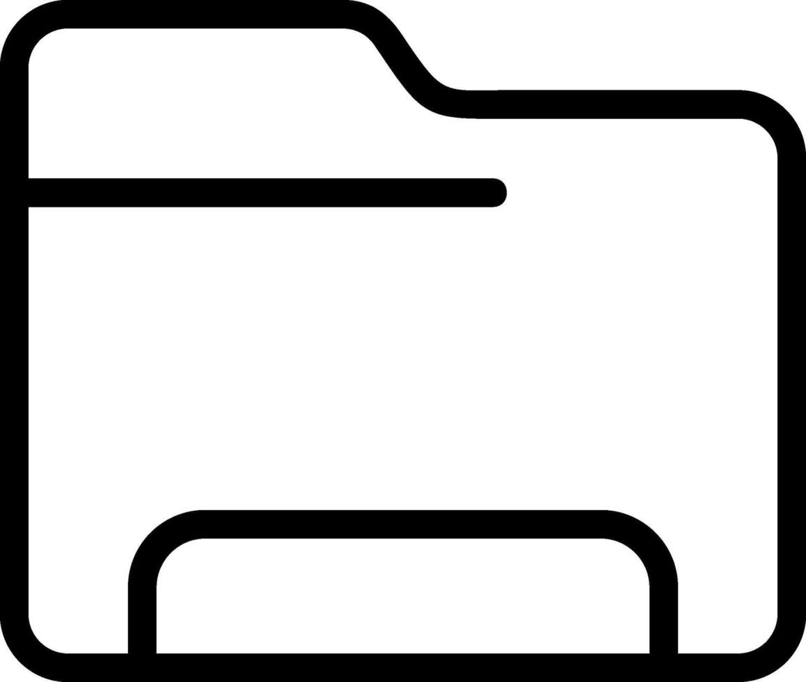 Folder Outline Icon vector