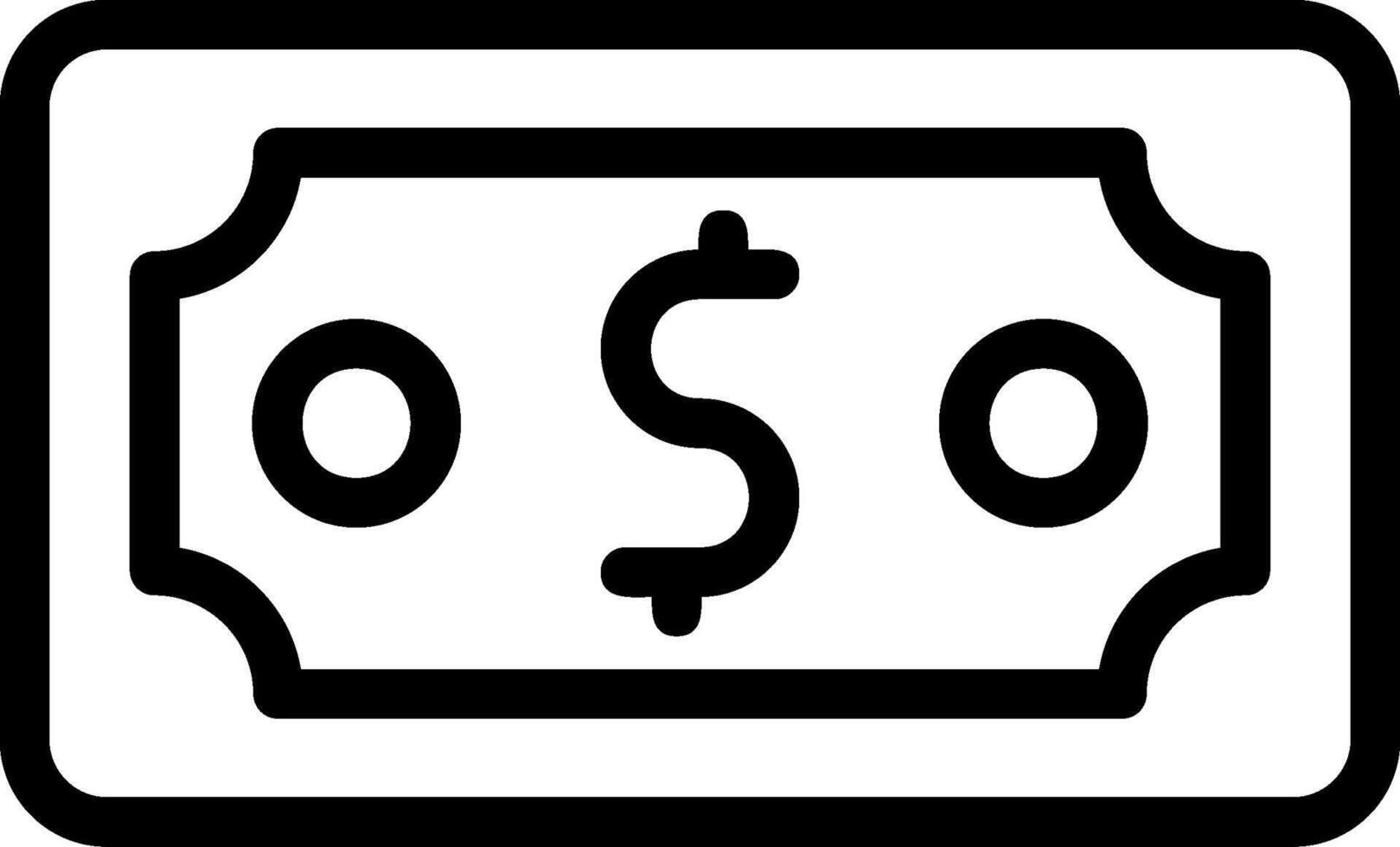 Money Outline Icon vector