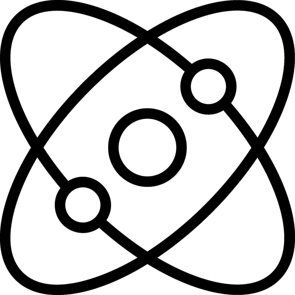 Atomic Outline Icon vector