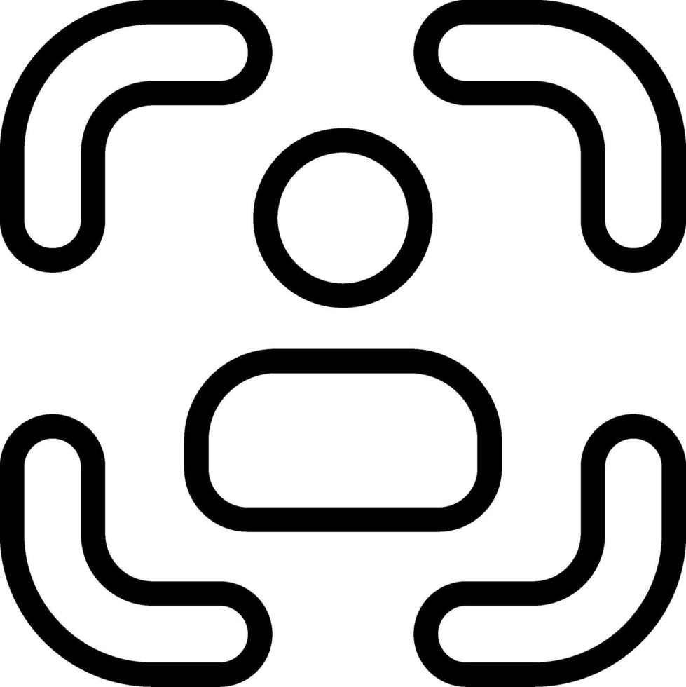Focus Outline Icon vector