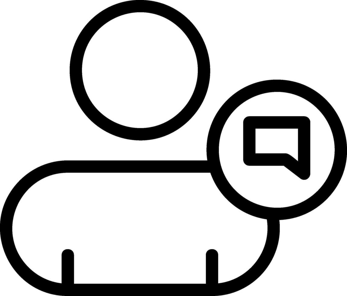 Text Contact Outline Style Icon vector