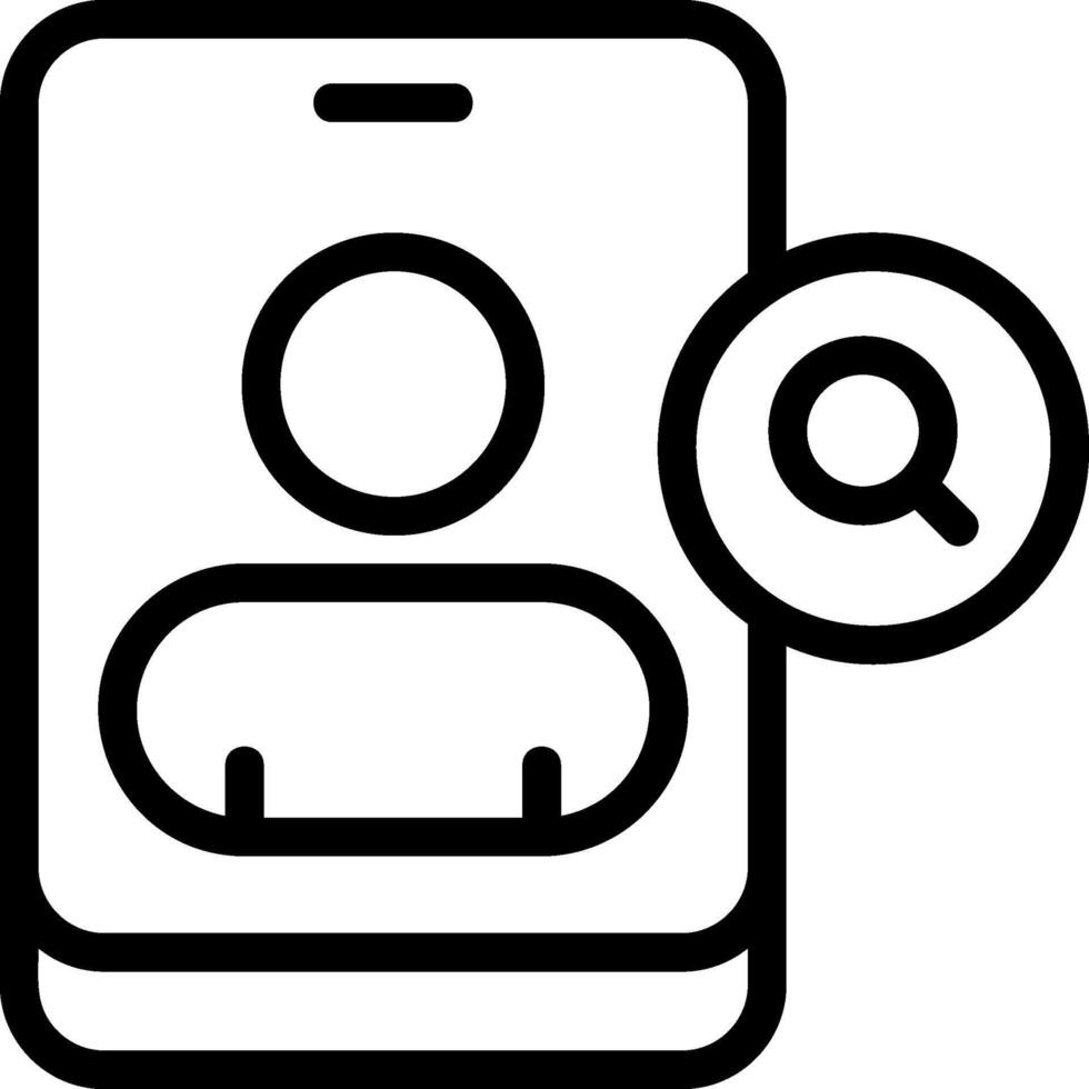 Search Contact Eps Icon vector