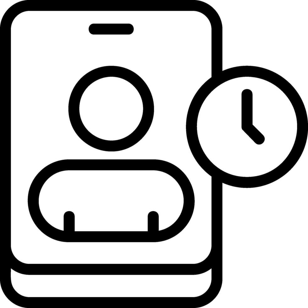 Recent Contact Eps Icon vector