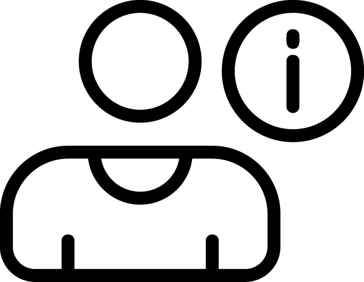 Outline Contact Info Icon vector