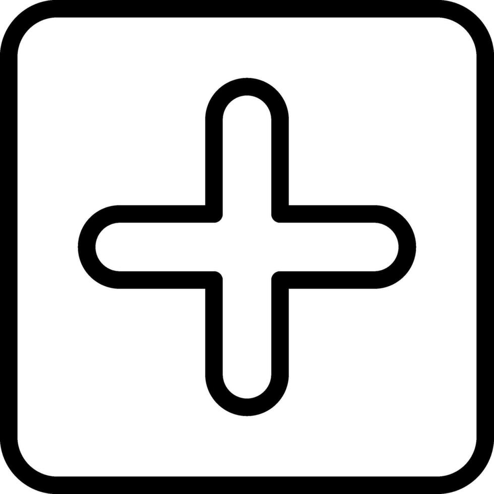 Add Outline Eps Icon vector