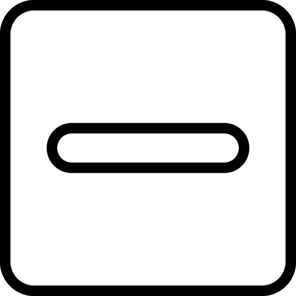 Remove Outline Icon vector