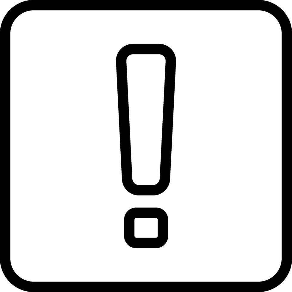 Warning Sign Outline Eps Icon vector
