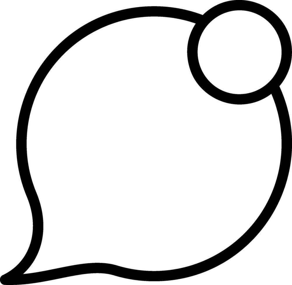 Unread Message Outline Style Icon vector