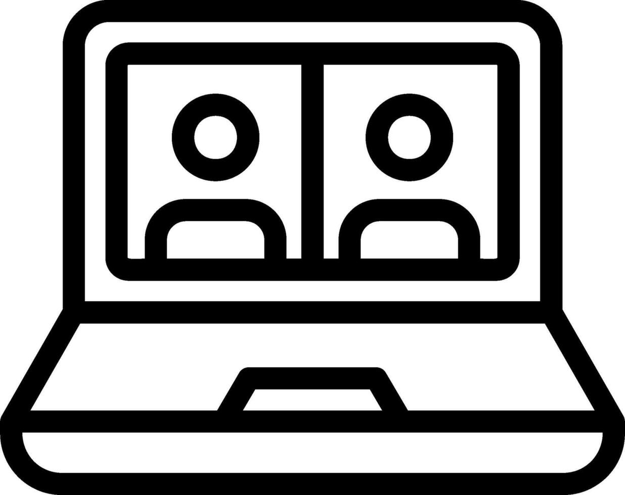 Conference Outline Style Icon vector
