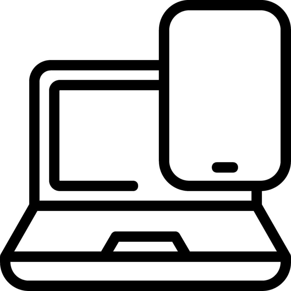 Tech Gadgets Outline Style Icon vector