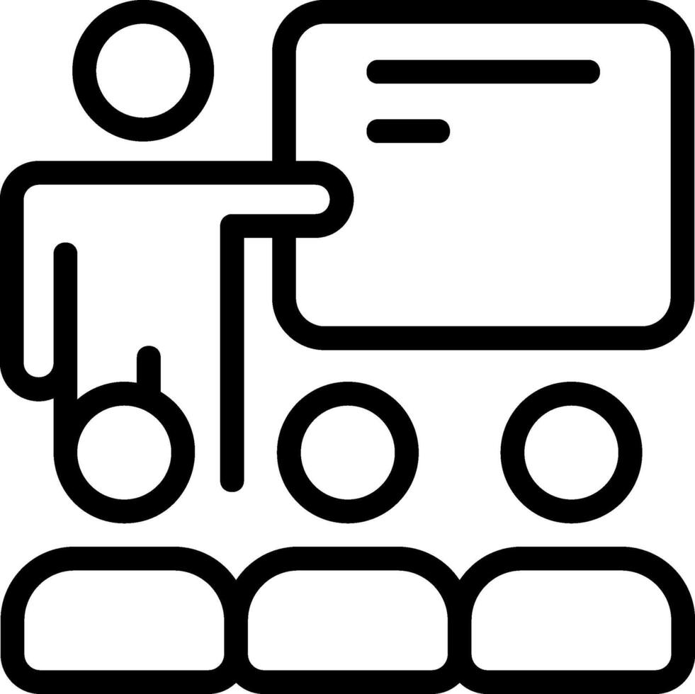 Training Session Outline Eps Icon vector