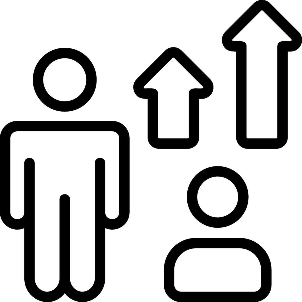 Business Coaching Outline Style Icon vector