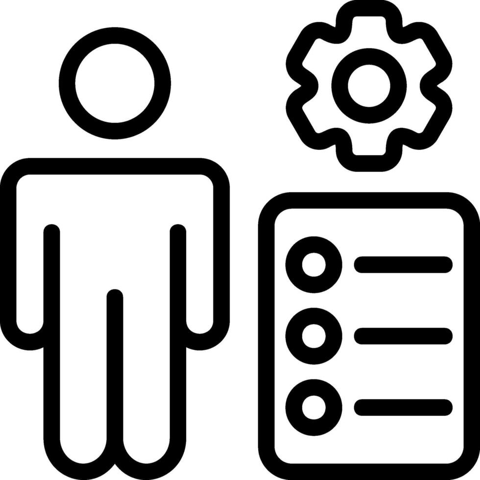 Soft Skills Outline Style Icon vector