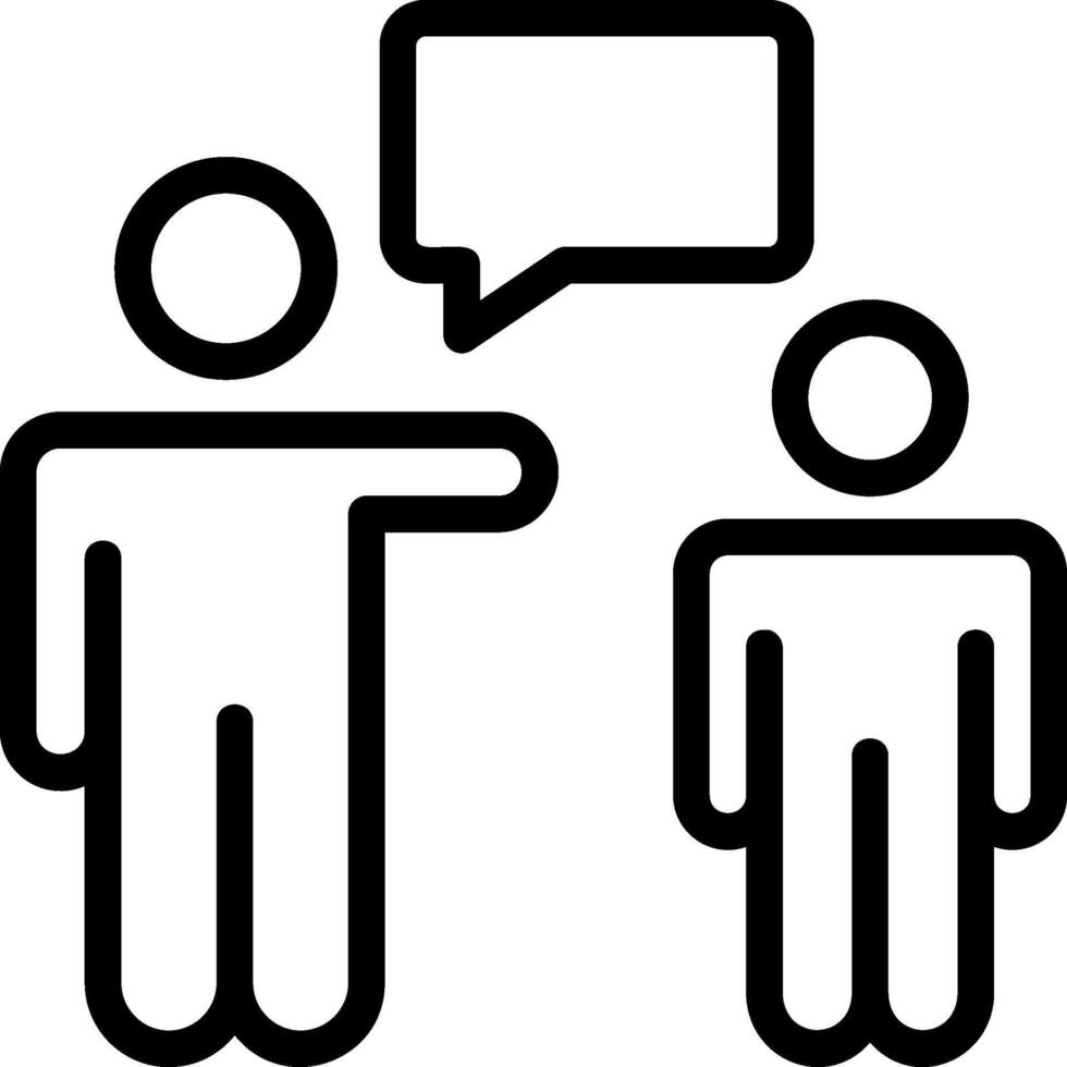 Mentorship Outline Eps Icon vector