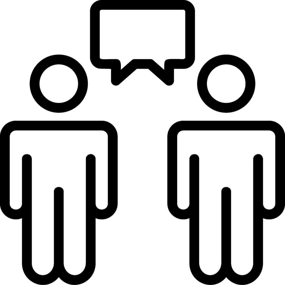 Business Communication Outline Style Icon vector