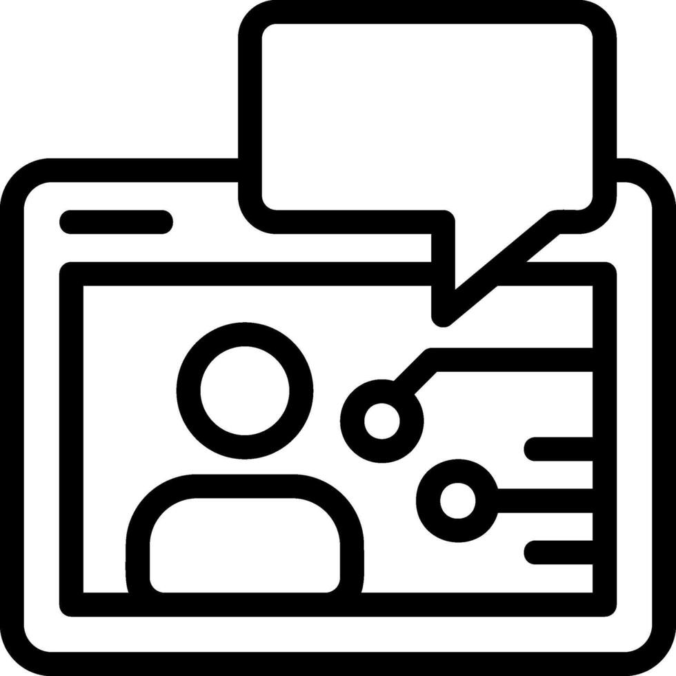 Virtual Intelligence Black Icon vector