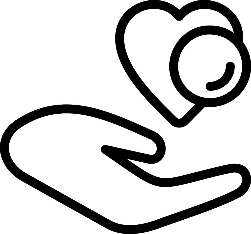 Help the Needy Outline Style Icon vector