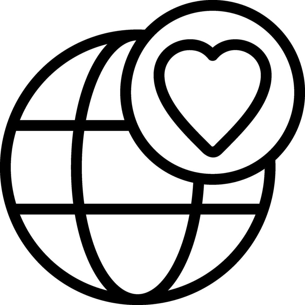 Nonprofit Fundraising Outline Style Icon vector