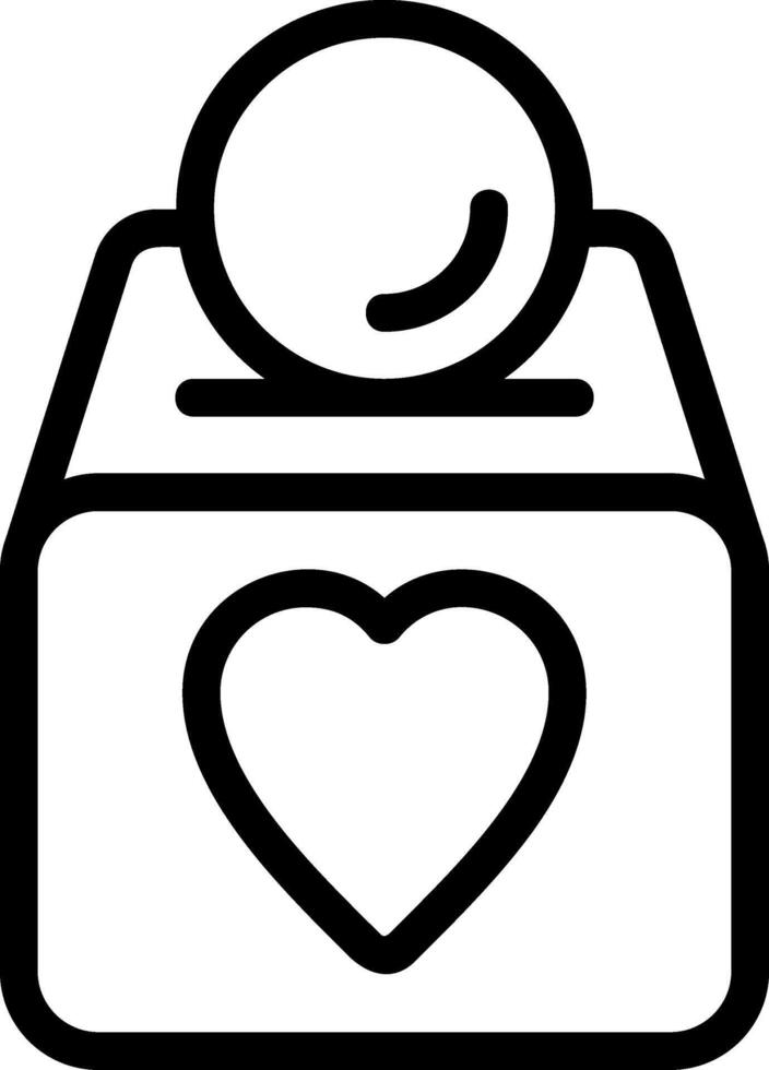 Charity Donation Outline Style Icon vector