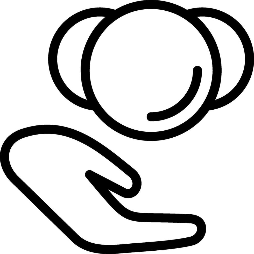Fundraiser Outline Style Icon vector