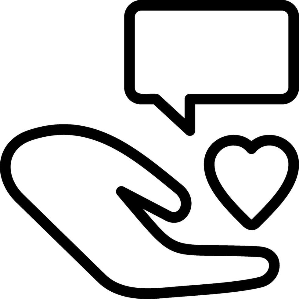 Social Good Outline Style Icon vector