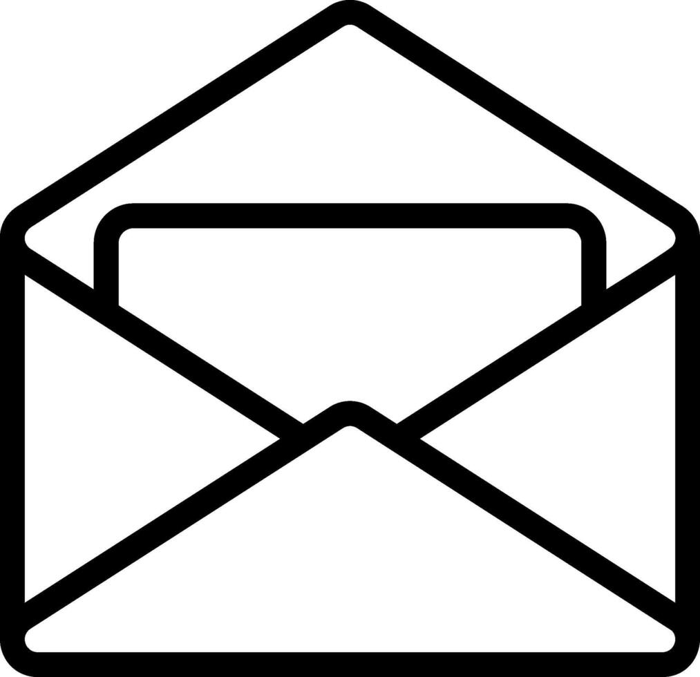 Communication Email Outline Icon vector